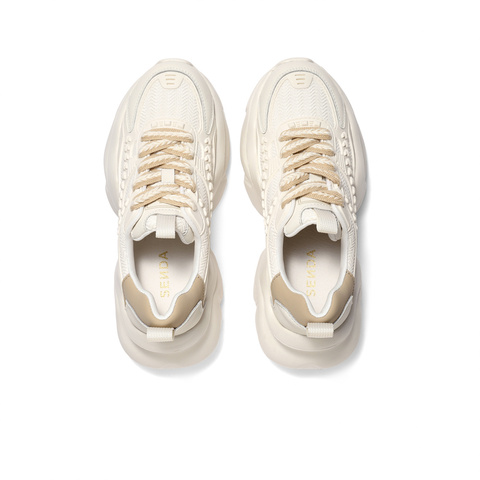 森达运动老爹鞋女2023秋季新款户外女士休闲鞋厚底拼接ZTC20CM3