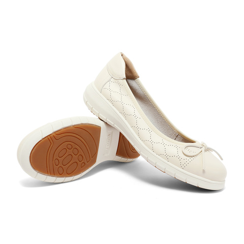 森达时尚小皮鞋女2023秋季新款商场同款舒适平底浅口单鞋SRJ01CQ3