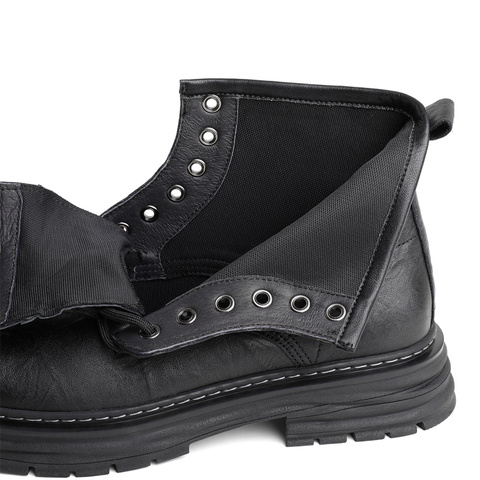 森达马丁靴男冬商场同款机车风休闲短靴1LF02DD3