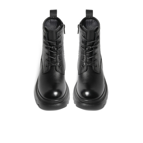 森达马丁靴女春商场同款潮流粗跟短靴STU01DD3