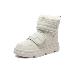 森达时尚雪地靴女2023冬季新款商场同款户外休闲厚底短靴SUP01DD3