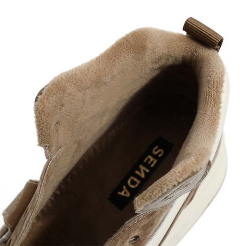 森达潮流休闲靴女2023冬新商场同款运动风厚底户外短靴SUB01DD3