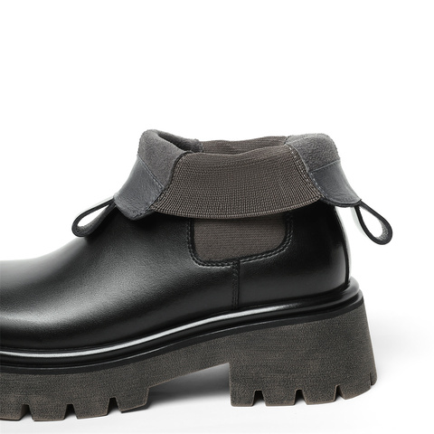 森达时尚切尔西靴女2023冬新商场同款潮流厚底烟筒靴短靴SVQ01DD3