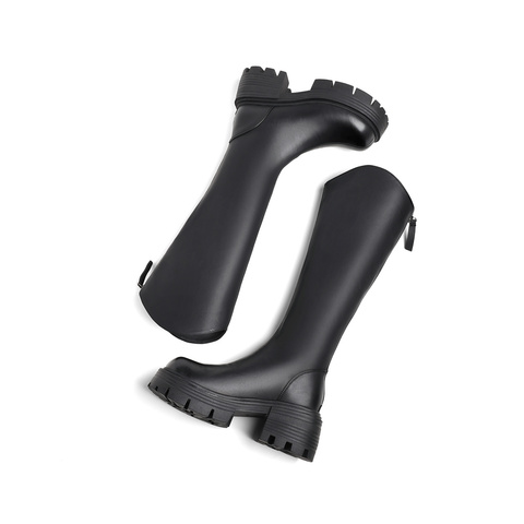 森达气质弹力靴女2023冬新商场同款显瘦长筒骑士靴SWJ02DG3