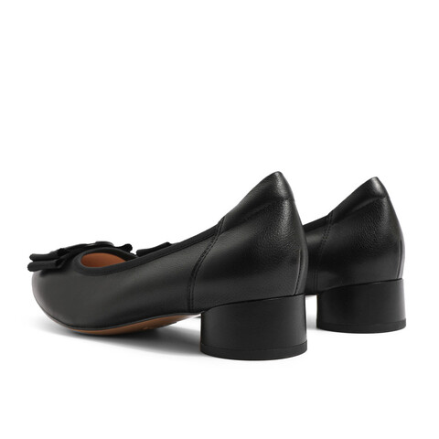 森达简约皮鞋女2023春新款商场同款通勤粗跟浅口单鞋4GA06AQ3