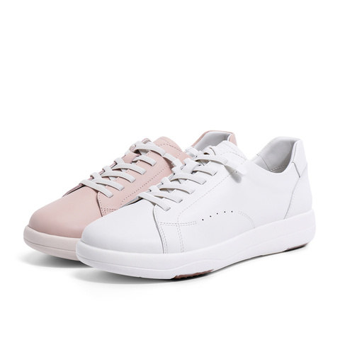 森达板鞋女春商场同款潮流厚底小白鞋4AJ20CM3