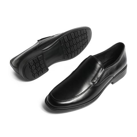 森达简约正装皮鞋男秋季商场同款一脚蹬商务鞋V9O25CM3