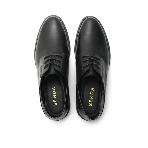 森达商务皮鞋男春商场同款透气系带正装皮鞋V7522BM3