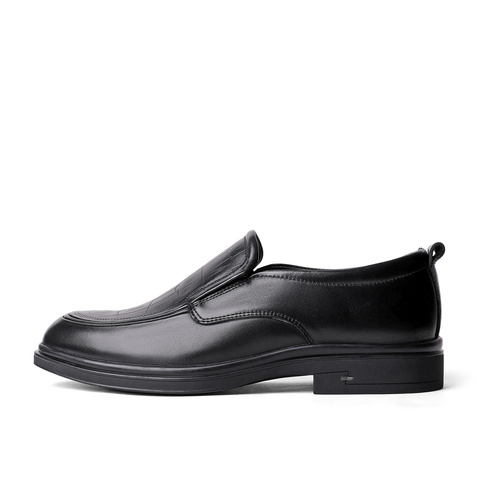 森达商务鞋男秋季商场同款通勤压纹正装皮鞋1IL02CM3