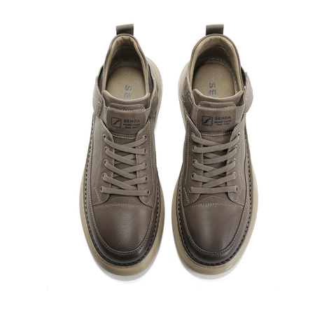 森达工装靴男冬季商场同款徒步休闲短靴V3045DD3