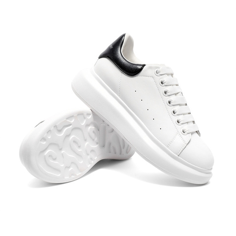 森达板鞋女秋季新款潮流女士厚底休闲小白鞋ZTC19CM3