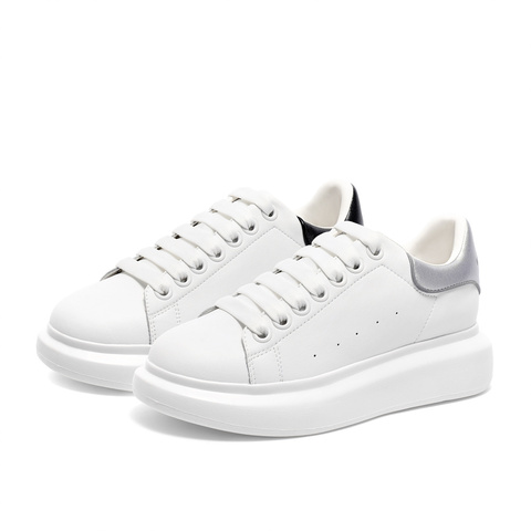 森达板鞋女秋季新款潮流女士厚底休闲小白鞋ZTC19CM3