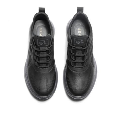 森达户外健步鞋男2024春季新款商场同款运动风厚底休闲鞋1LW01AM4