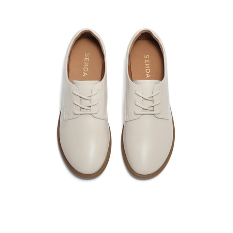 森达平跟单鞋女2024春新商场同款舒适通勤小皮鞋SXQ01AM4