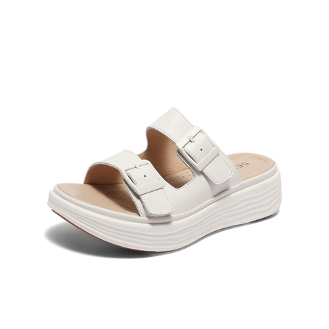 森达户外凉鞋女2024夏季新款商场同款时尚厚底休闲拖鞋SZQ01BT4