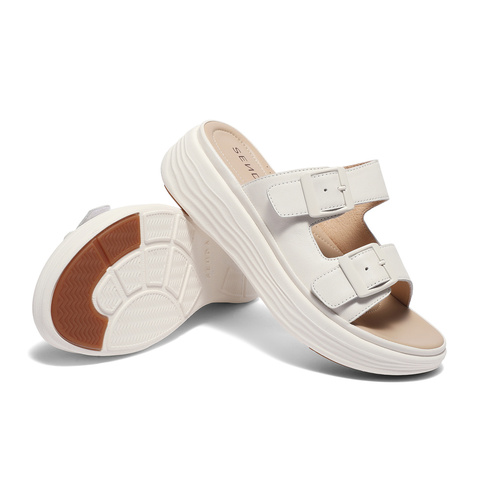 森达户外凉鞋女2024夏季新款商场同款时尚厚底休闲拖鞋SZQ01BT4