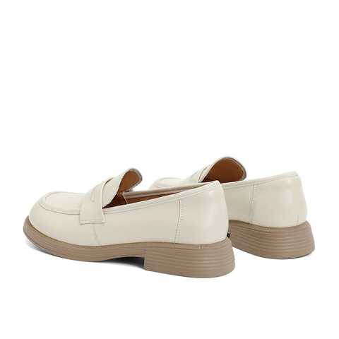 森达简约乐福鞋女2024春季新款软面舒适一脚蹬平跟单鞋WPZ60AA4