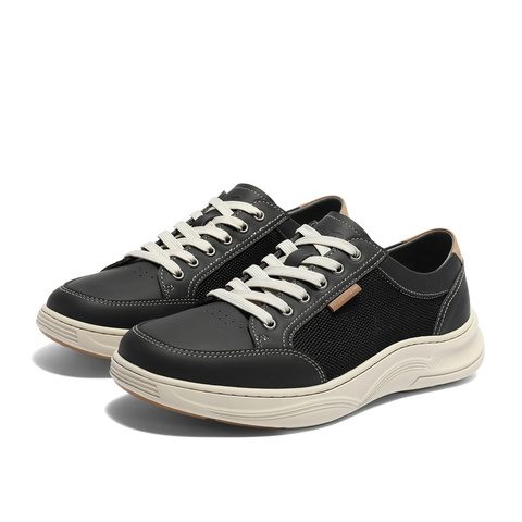 森达户外板鞋男2024夏新款商场同款时尚拼接厚底休闲鞋48306BM4