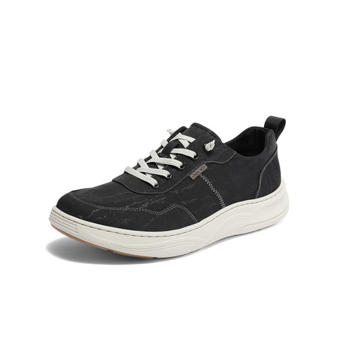 森达户外帆布鞋男2024夏新款商场同款时尚轻便厚底休闲鞋48306BM4