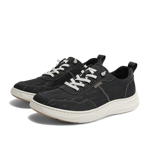 森达户外帆布鞋男2024夏新款商场同款时尚轻便厚底休闲鞋48306BM4