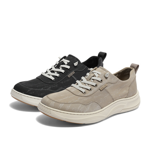 森达户外帆布鞋男2024夏新款商场同款时尚轻便厚底休闲鞋48306BM4