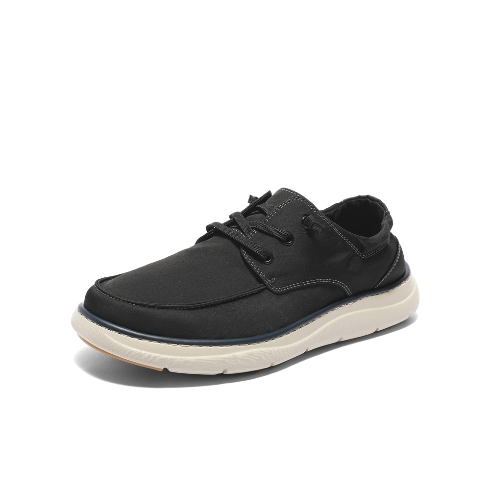 森达简约帆布鞋男2024夏新商场同款轻便舒适休闲鞋43312BM4