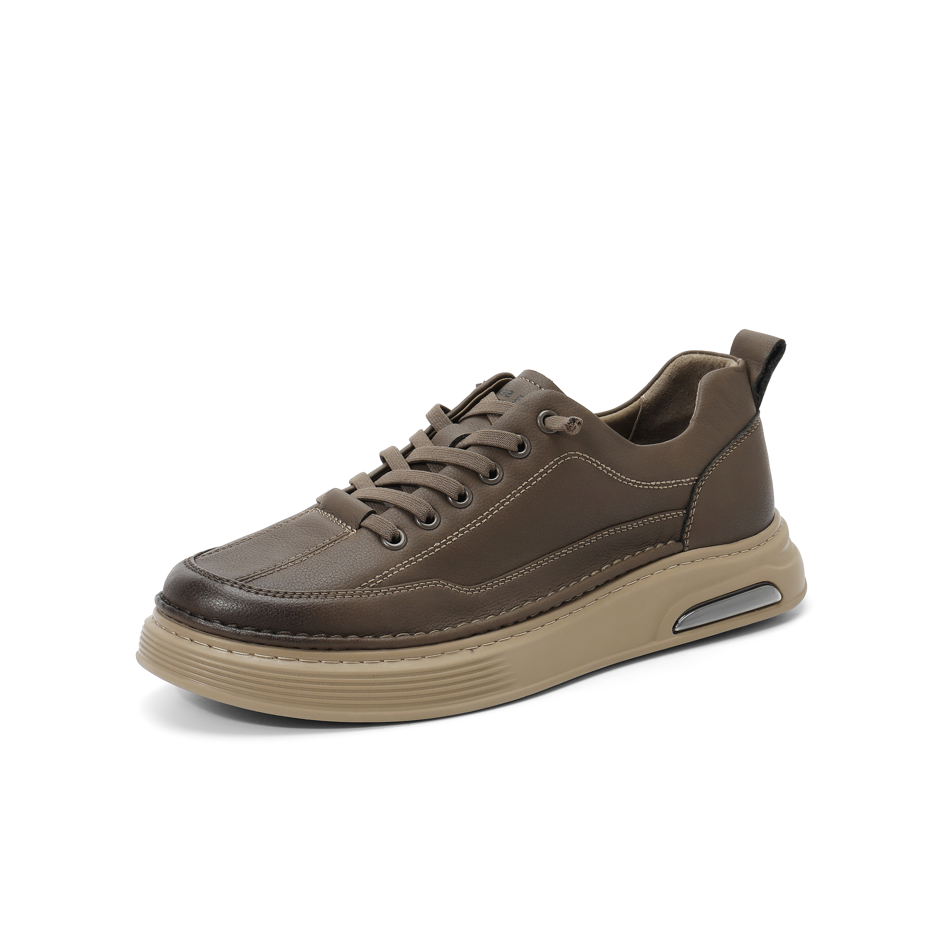 森达户外板鞋男2024春季新套脚款潮流平底休闲鞋V3006AM4