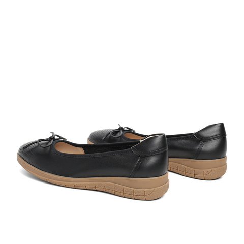 森达奶奶鞋女春新商场同款舒适一脚蹬平底单鞋SXK01AQ4