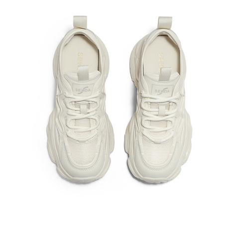 森达户外老爹鞋女夏新商场同款拼接运动风厚底休闲鞋SYX01BM4