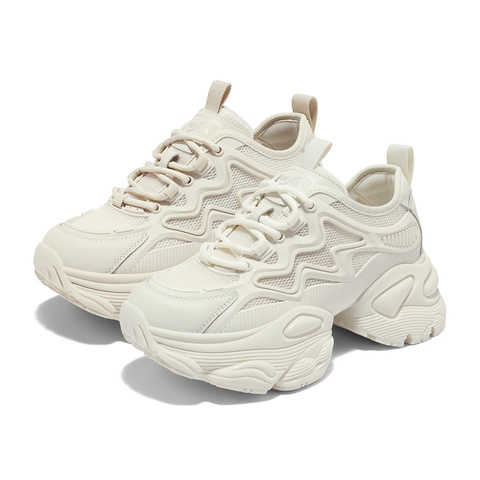 森达户外老爹鞋女夏新商场同款拼接运动风厚底休闲鞋SYX01BM4