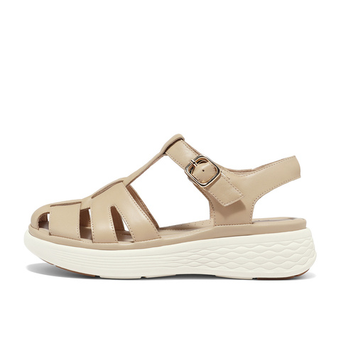 森达复古罗马凉鞋女夏新商场同款厚底休闲猪笼鞋SZL01BL4