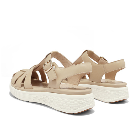 森达复古罗马凉鞋女夏新商场同款厚底休闲猪笼鞋SZL01BL4