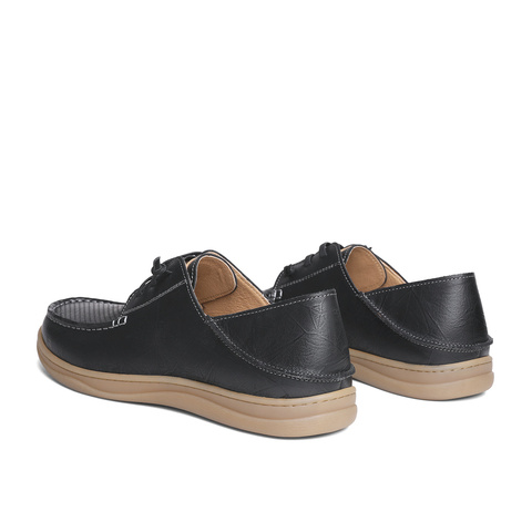 森达简约休闲皮鞋男2024夏新商场同款打孔舒适平底单鞋42811BM4