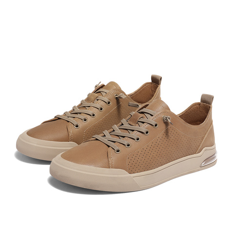 森达简约板鞋男2024夏新商场同款户外行走平底休闲鞋1NN01BM4