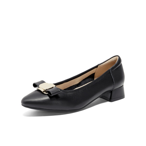 森达通勤鞋女款秋新款商场同款尖头气质浅口单鞋XBD01CQ4