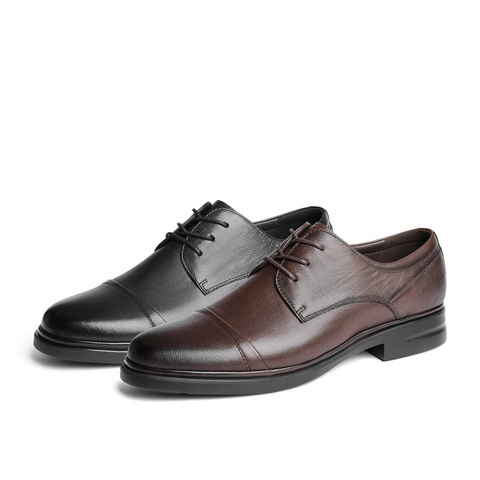 森达商务皮鞋男2024秋新商场同款英伦正装鞋K2F01CM4