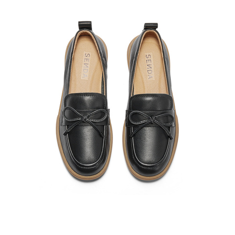 森达乐福鞋女款2024秋季新款商场同款一脚蹬舒适单鞋XBT01CA4