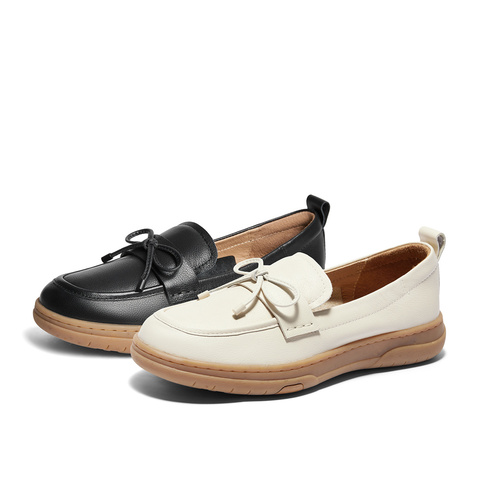 森达乐福鞋女款2024秋季新款商场同款一脚蹬舒适单鞋XBT01CA4