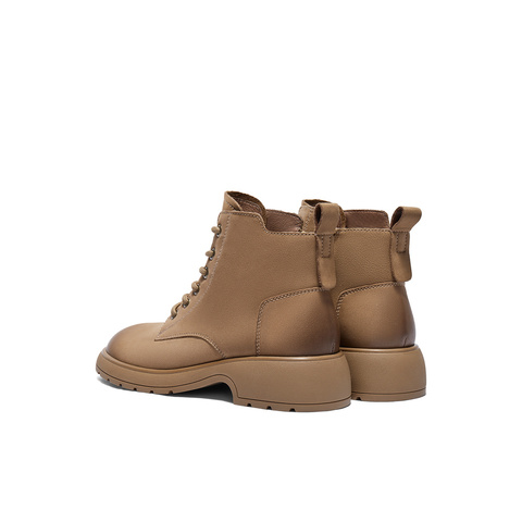 森达马丁靴女款冬商场同款软面机车风休闲短靴XCM01DD4