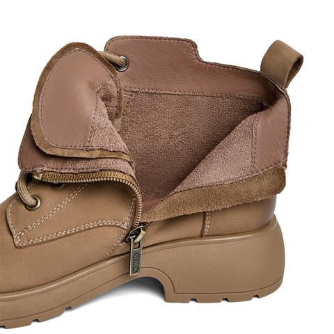 森达马丁靴女款冬商场同款软面机车风休闲短靴XCM01DD4