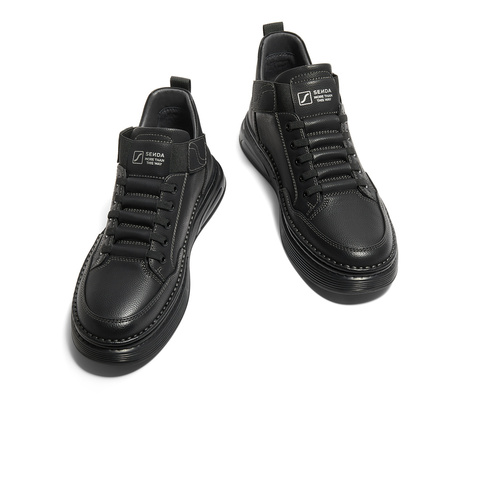 森达工装靴男子年冬商场同款户外休闲平底低靴V3047DD4