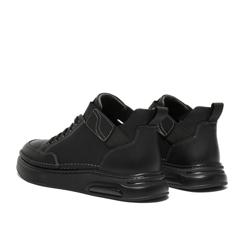 森达工装靴男子年冬商场同款户外休闲平底低靴V3047DD4