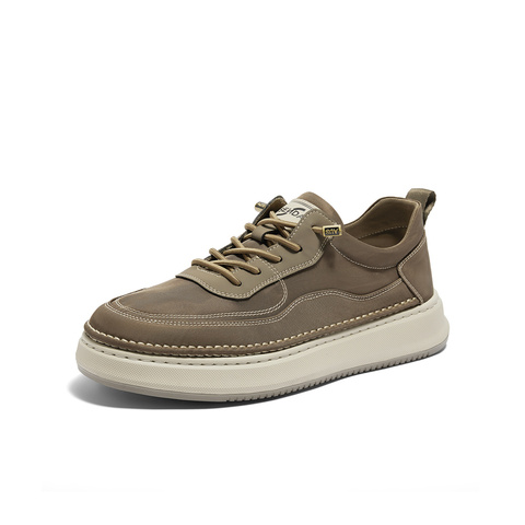 森达户外帆布鞋男2024秋季新款时尚运动风厚底休闲板鞋ZYS27CM4