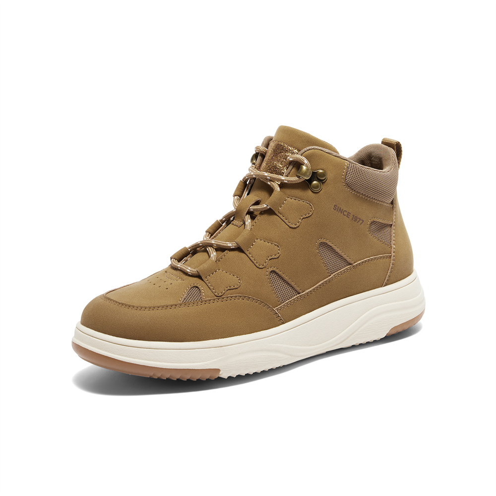 森达工装靴女子年冬商场同款户外高帮短靴4AJ50DD4