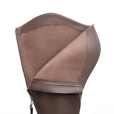 森达弹力靴女款24冬季新显瘦厚底长筒过膝靴ZTE04DG4