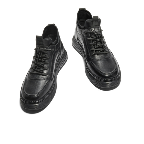 森达皮靴男子年冬商场同款休闲户外低靴K2840DD4