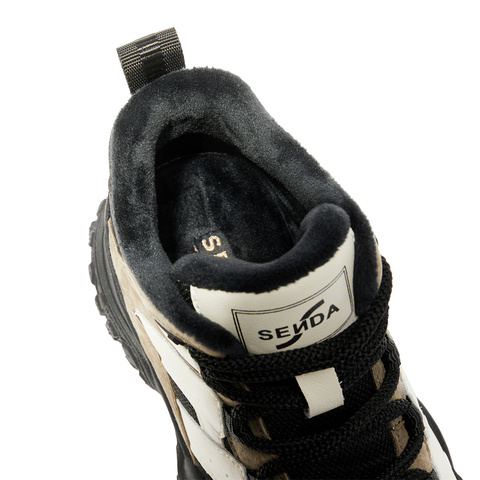 森达休闲靴女子冬商场同款厚底休闲短靴女靴子XEE01DD4