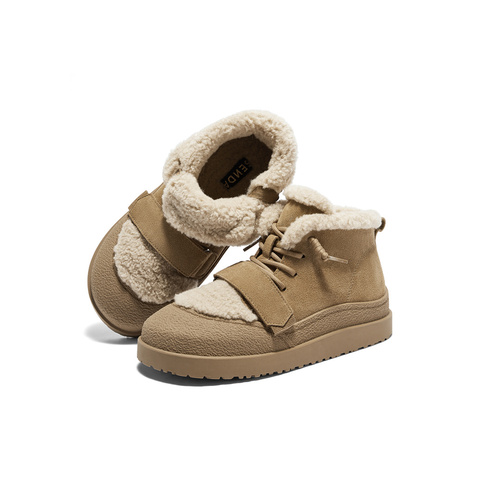 森达雪地靴女年冬季新保暖绒毛户外休闲短靴ZTE18DD4