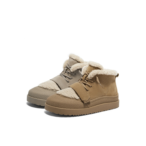 森达雪地靴女年冬季新保暖绒毛户外休闲短靴ZTE18DD4