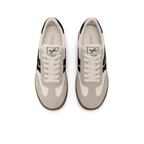 森达德训鞋女款秋季新款拼接户外休闲平底板鞋ZCC79CM4